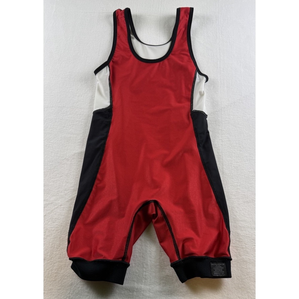 Reversible Wrestling Singlet Matman Spandex Blue Red Kids XS Grappling